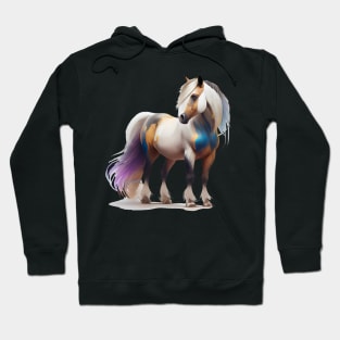 Colorful Fjord Horse Artwork 7 Hoodie